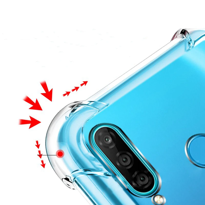 honor 8x 8a чехол защитный на 8 x Мягкий Прозрачный Силикон ТПУ хонор a Хрустальный