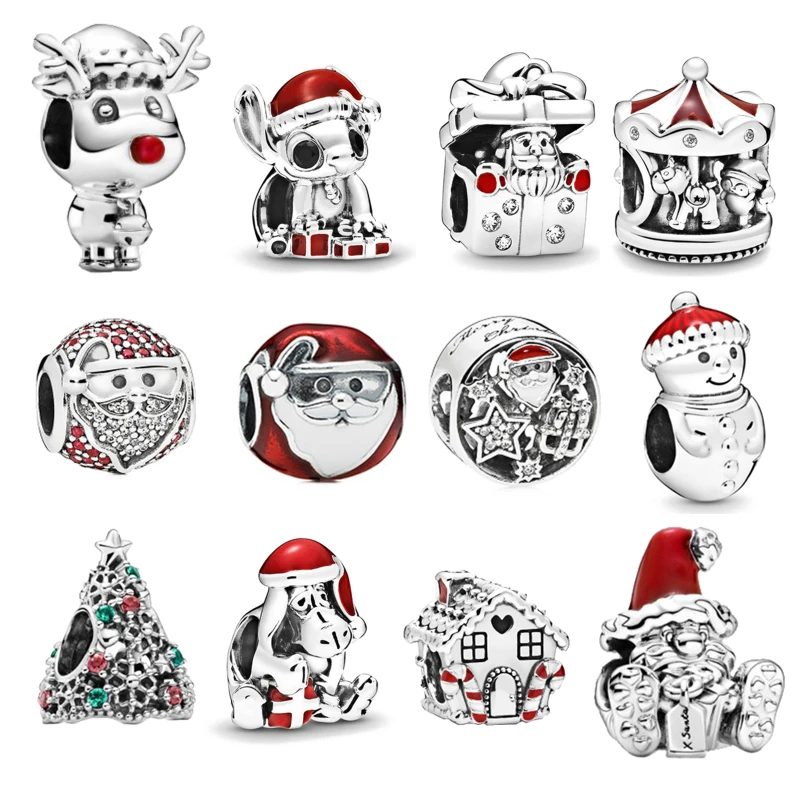 

100% 925 Sterling Silver Jewelry For Women Luxury Originales Designer Bracelets Beads DIY Charm Beadeds Jewellry Christmas Gifts