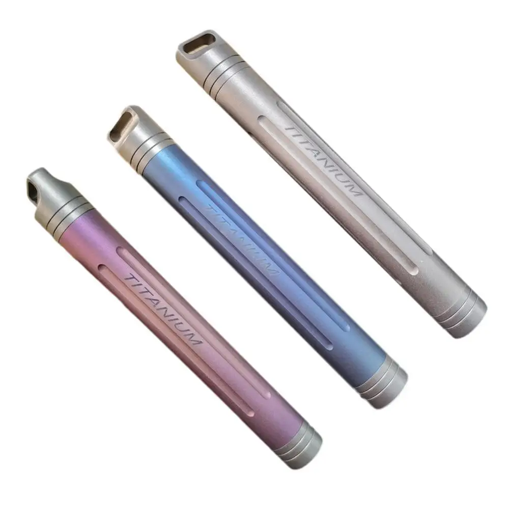 

Titanium Portable Sealing Pore Waterproof Can Bottle Ear Toothpick Box Spoon Waterproof Waterproof EDC Bin Toothpick K5O4