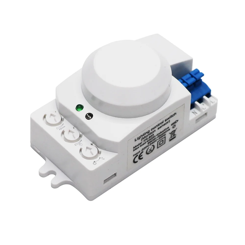 Датчик движения для микроволновки 220-240 в перем. Тока 5 8 ГГц 360 ° светильник с