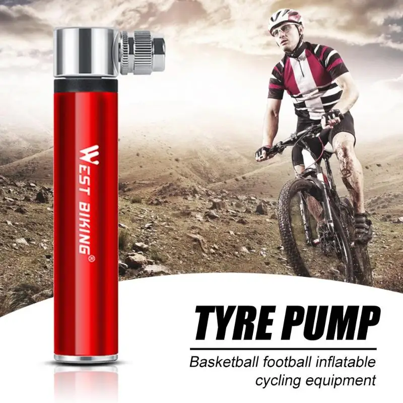 WEST BIKING Mini MTB Горный Дорожный велосипед воздушный насос из алюминиевого сплава