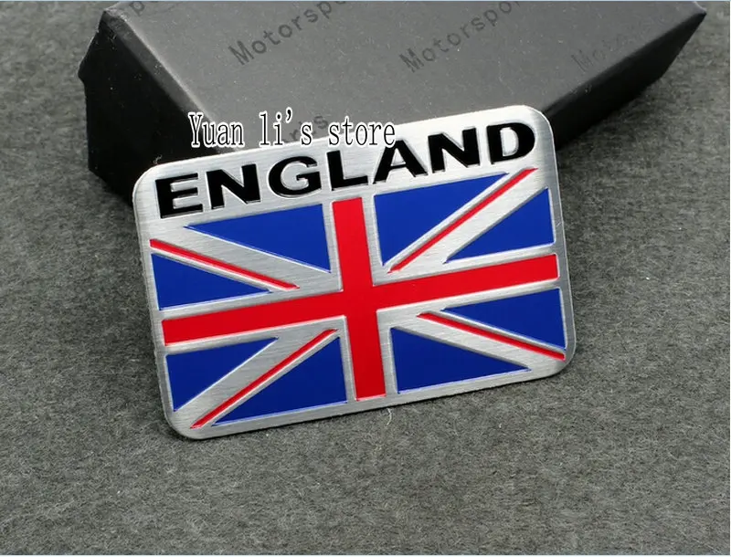 

1X UK England Great Britain UNION JACK Flag Aluminium Badge Emblem 60mm*40mm Car Styling