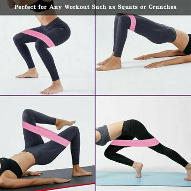 

New Hip Resistance Bands Fitness Loop Elastic Exercise Yoga Booty Butt Anti-slip Bands XD88