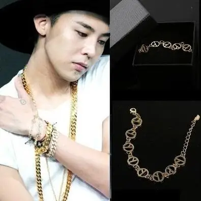 

[MYKPOP] браслет-цепочка с логотипом GD, модные аксессуары, коллекция фанатов Bigbang KPOP SA20062708