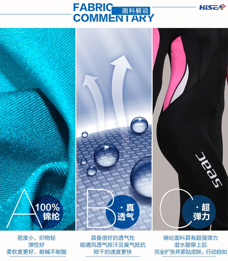 

Neoprene Women Wetsuits Diving Suits Scuba Snorkeling Bodysuits Female Rash Guards Sailing Surfing