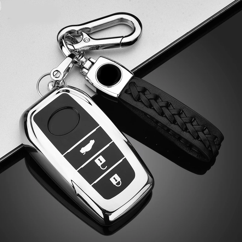 Для Toyota Мягкий ТПУ чехол для телефона CHR RAV4 Auris Avensis Prius Aygo Camry Corolla Land Cruiser 200 Prado