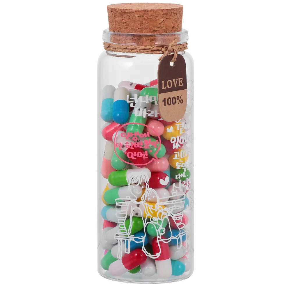 

1 Set Mini Capsules with Roll Paper Notes Delicate Drift Bottle Birthday Gifts