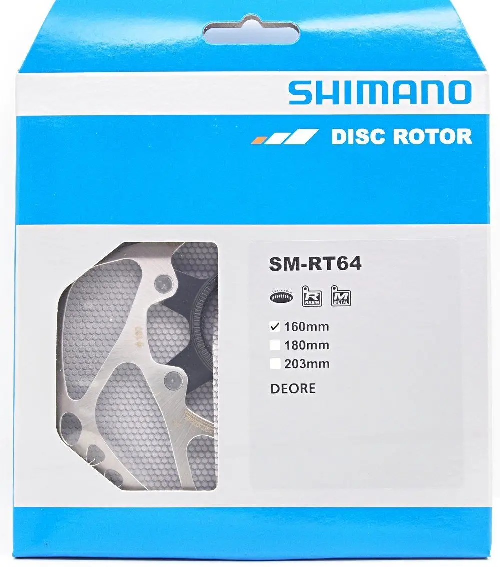 Оригинальный Shimano Deore велосипедный SM RT64 Центральный замок дисковый тормозной