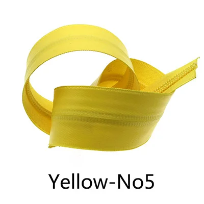 Yellow-No5 Meetee 2 м 3#5# разъемная застежка-молния нейлона катушка Водонепроницаемый молния Цвет кодовый обратная молния с ползунком DIY одежды на открытом воздухе сумки, швейные принадлежности - Цвет: Yellow-No5