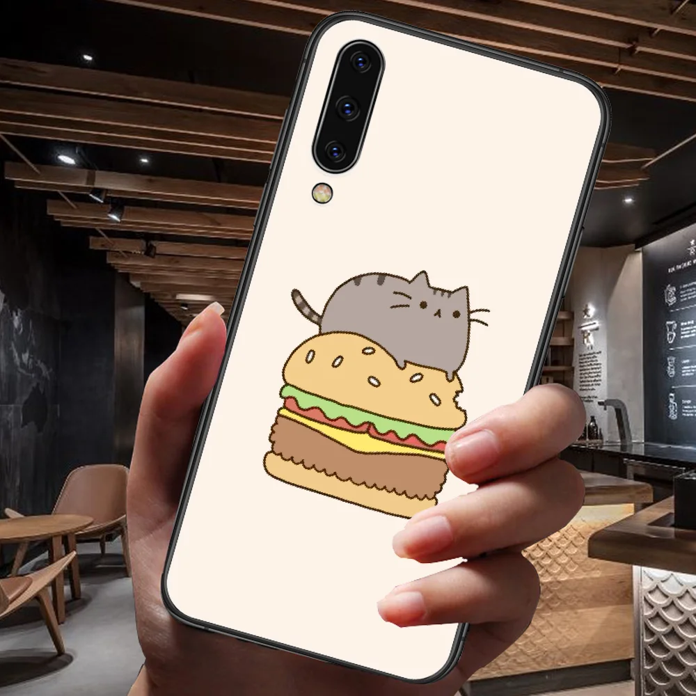 

Cartoon Cute Cat Phone Case For Samsung Galaxy A 3 5 7 8 10 20 20E 21S 30 30S 40 50 51 70 71 black Etui Tpu Bumper Pretty