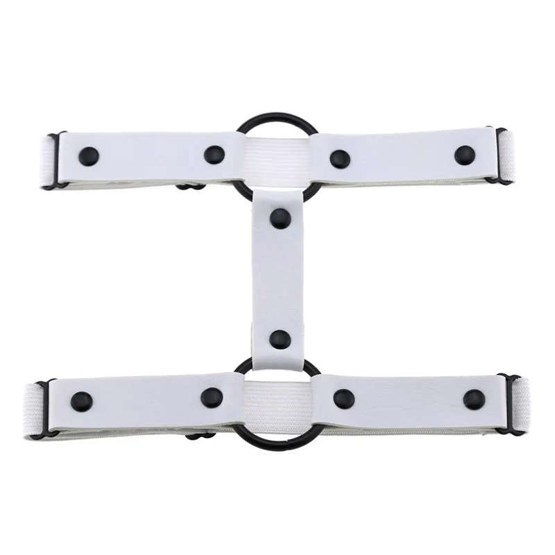 Подвязки из искусственной кожи в готическом стиле для девочек эластичные ремни