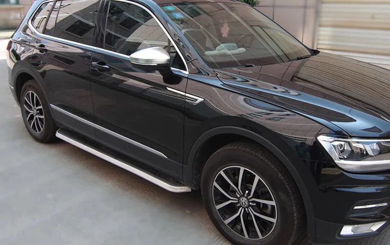 Для VW TiguanL Tayron New Touareg Allspace L MK2 2016 2017 2018 боковые зеркальные крышки матовый хром