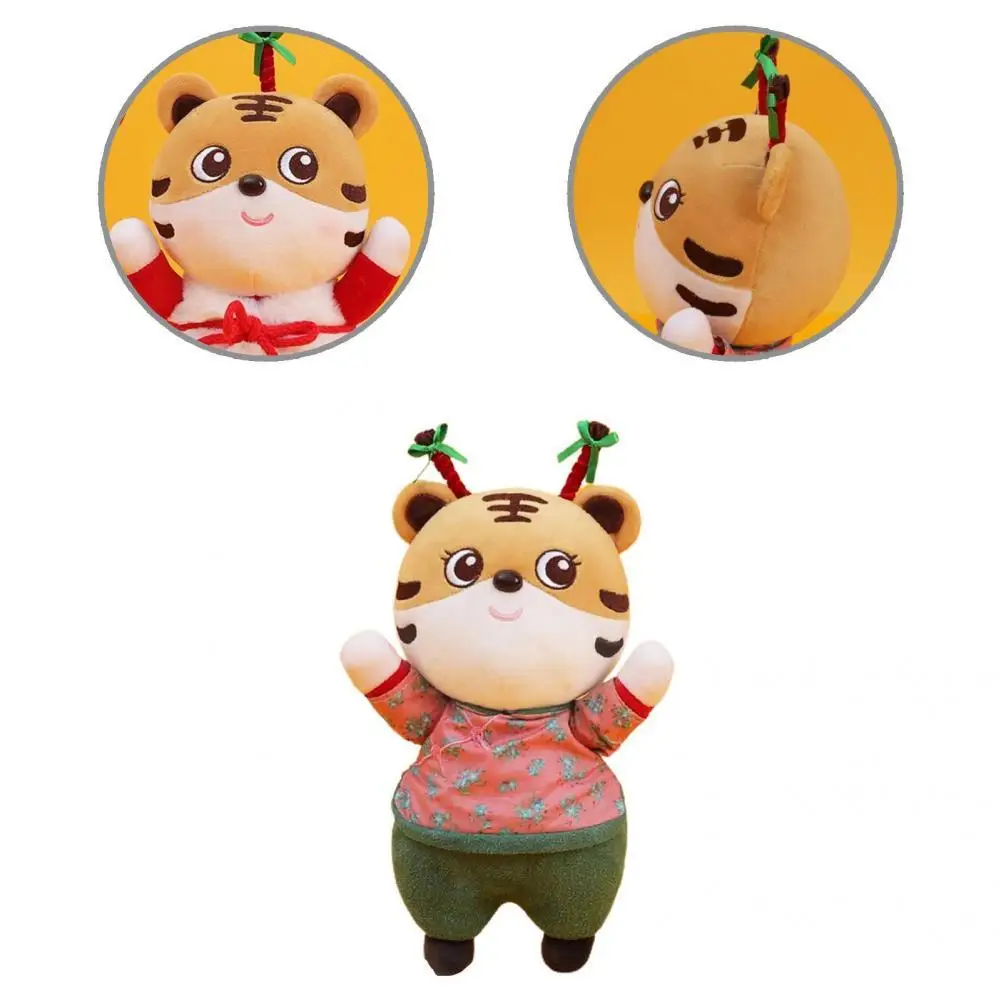 

Fine Workmanship PP Cotton Anti-split Desktop Ornaments Chinese Zodiac Tiger Zodiac Tiger Doll for Lie Down
