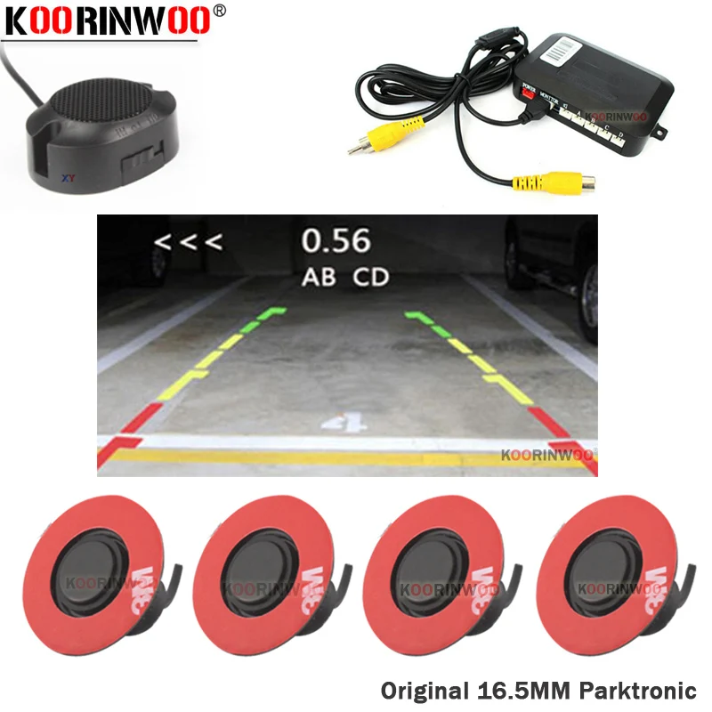 Koorinwoo оригинальный 16 5 мм плоский поворотный парктроник автомобильный