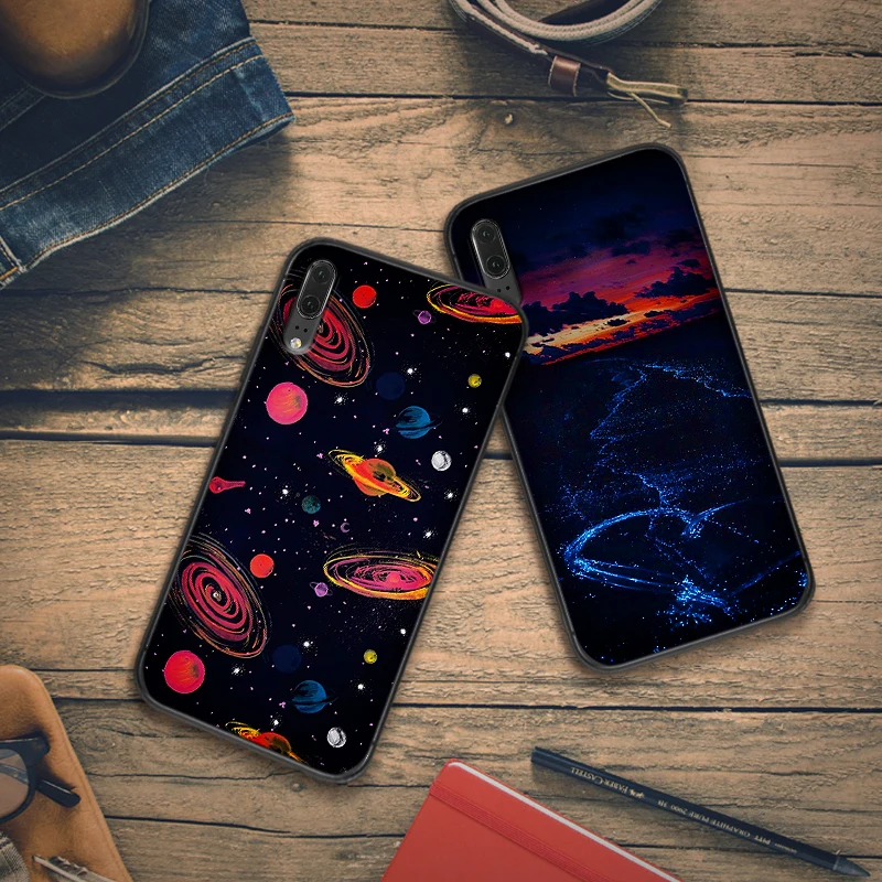 Для huawei honor VIEW 20 7C 5.99IN 7X 8X 8C NOTE 10 7A 9X Pro 8 9 lite задняя крышка телефона подарок Звездное