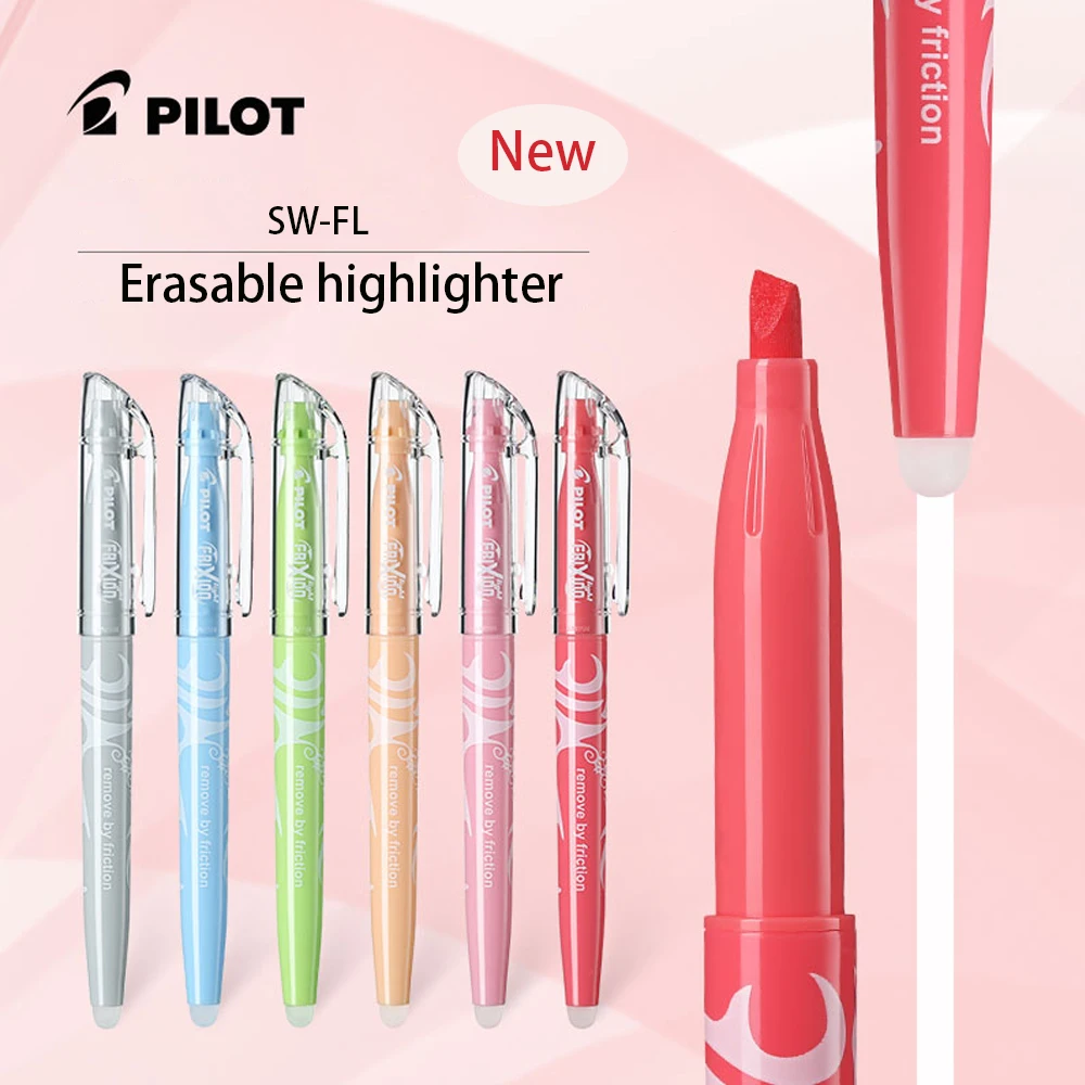 

Japan PILOT SW-FL erasable highlighter students use soft light does not hurt the eyes of the marker pen light color