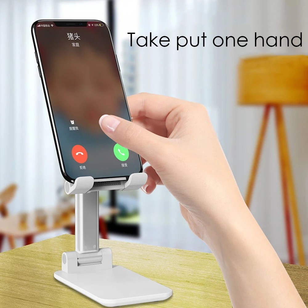 Новая мода двойной поворотный Складной Настольный телефон планшет компьютер