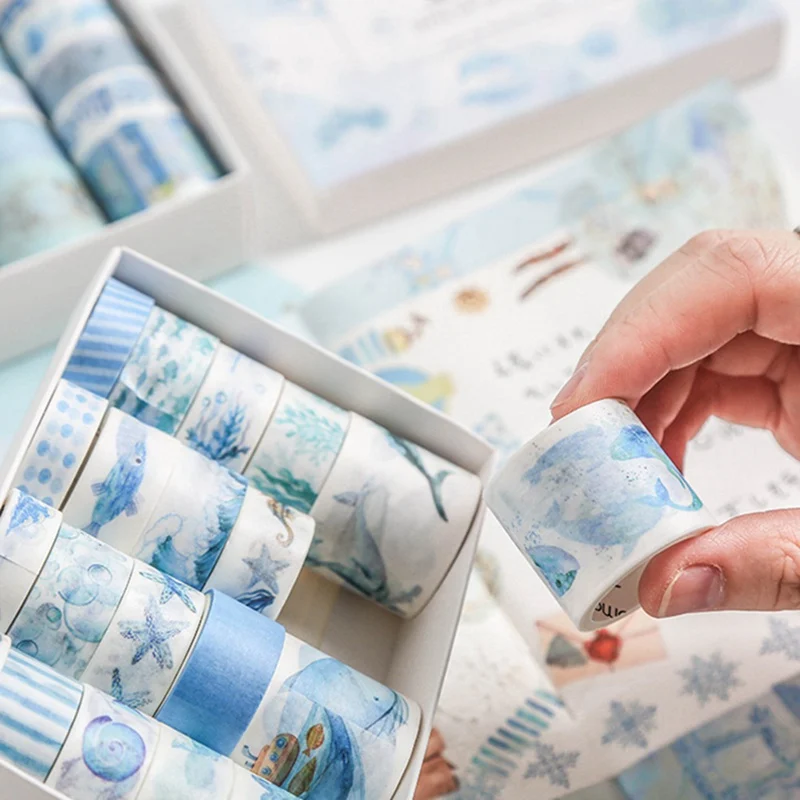 

20 rolls/set Light & Shadow Time Series Washi Tape Cute Decorative Adhesive Tape Hand Account DIY Masking Tape