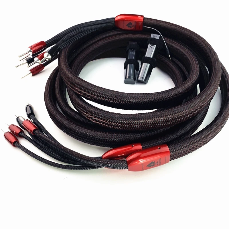 Кабель для динамика Redwood серебристые вилки 72 в DBS Аудиокабели вилка типа банан 2 5