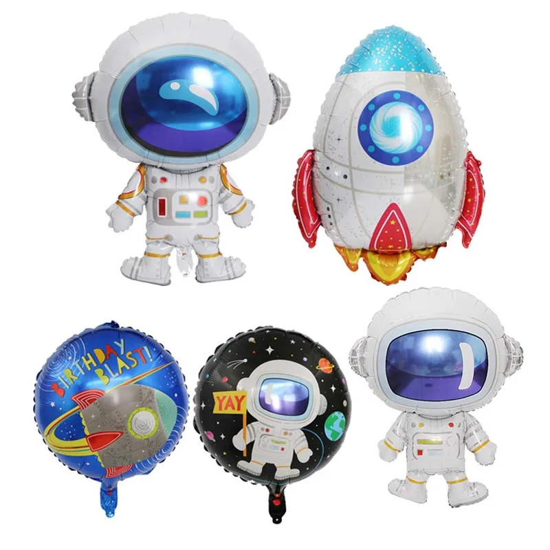 

Outer Space Party Astronaut Balloons Rocket Ship Foil Balloons Galaxy Theme Boy Kids Birthday Party Decor Favors Helium Globals