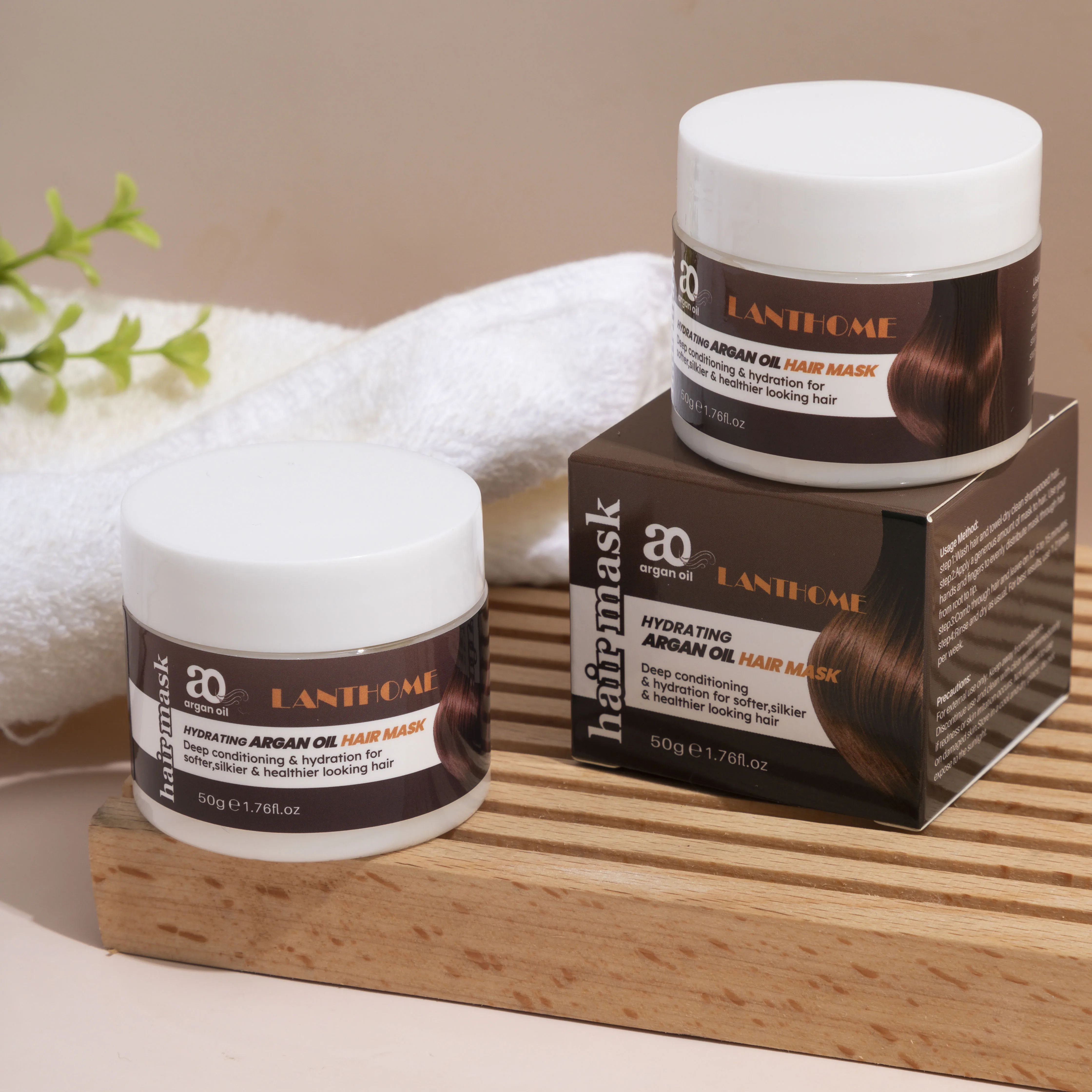 Увлажняющая маска для волос Firstsun с аргановым маслом восстанавливает