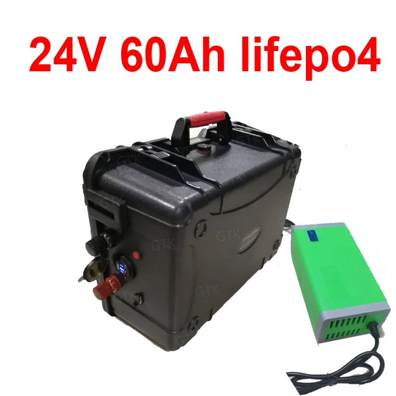 GTK Водонепроницаемый 24 в 60 ач lifepo4 BMS 8s с USB портами для тележки гольфа лодка