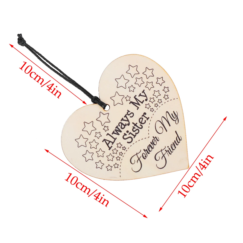 1 шт. в форме сердца праздничный деревянный знак память сувениры для мамы папы