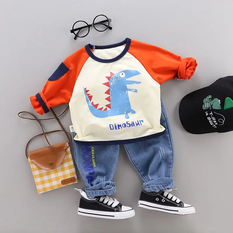 2020 детский брендовый комплект одежды для мальчиков и девочек Весенняя хлопковая