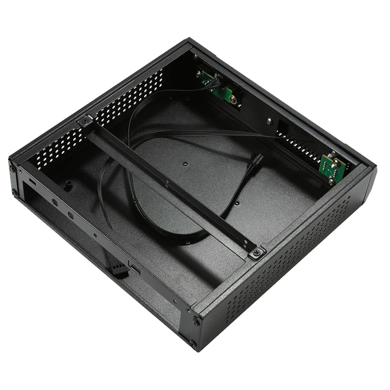 Тонкий Itx мини Чехол HTPC для домашнего кинотеатра горизонтальный корпус SECC PC