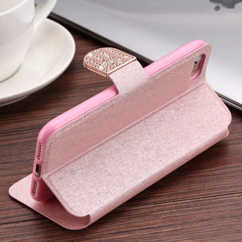 LLZ.COQUE Folio кожаный чехол с блестящей маской для Iphone Xr Алмазный Магнитный