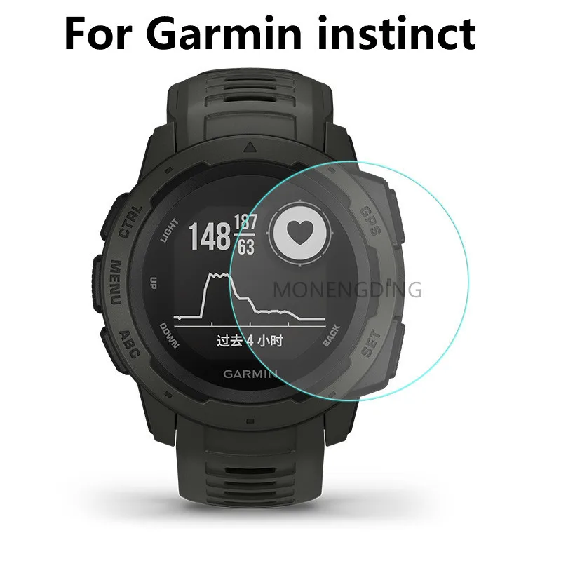 

3 шт. закаленное стекло для Garmin Instinct защита для экрана часов Garmin instinct Защитное стекло для лица закаленная пленка