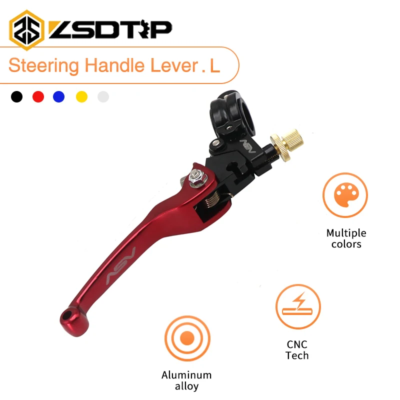 

Универсальный рычаг сцепления ZSDTRP для мотоцикла 22 мм ASV CNC, из алюминиевого сплава, для мотокросса, питбайка, питбайка