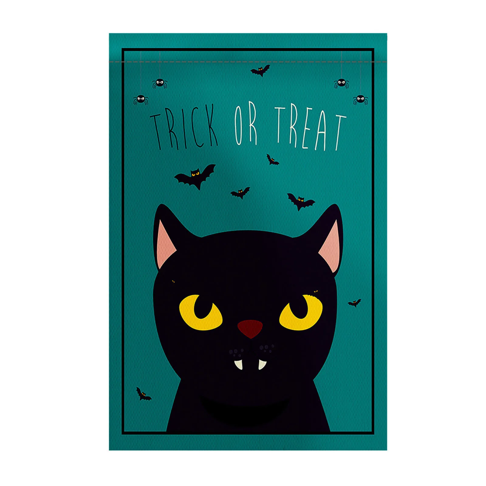 Садовый флаг на Хэллоуин Черный кот Человек-паук летучая мышь комнатный и