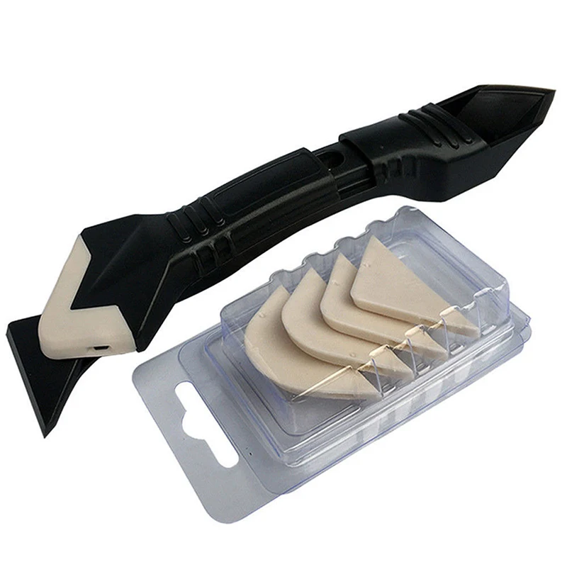 

19*2.8cm 3 In 1 Angle Scraper Glass Glue Blade Adhesive Residue Scraper Seam Repair Tool Remove Residual Scratch Caulking Tools