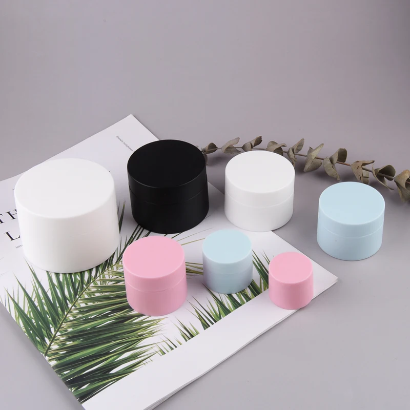 10 шт./лот 3g/Φ/10g/1 5g PP чисто белая банка для крема лица косметика пустые