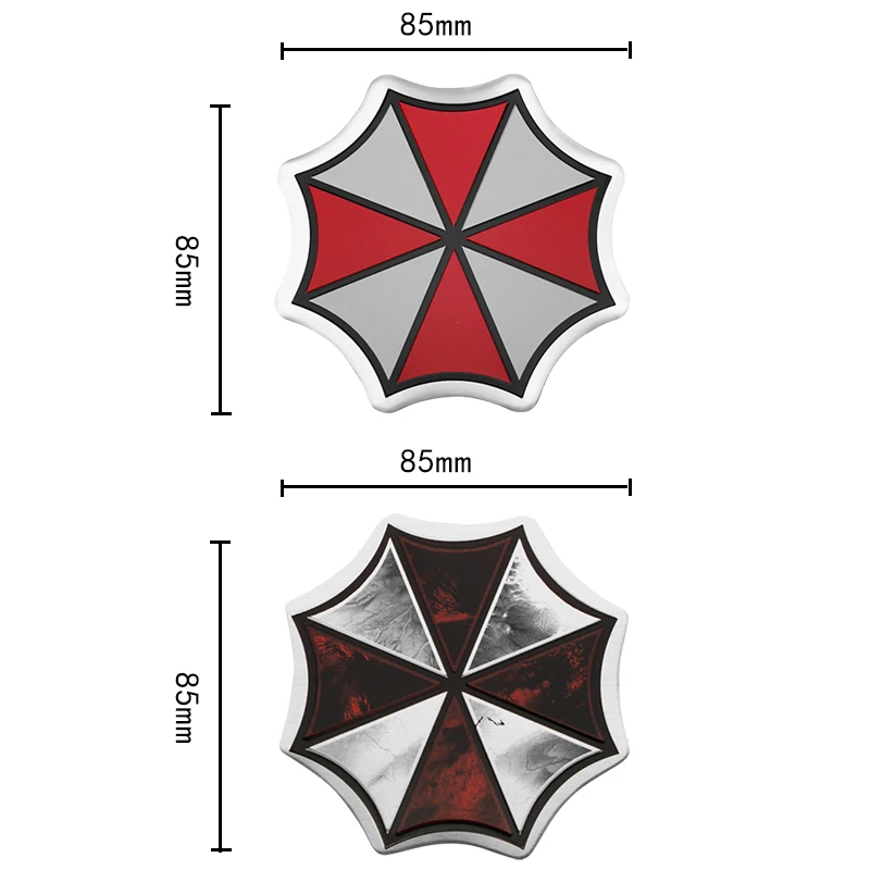 Алюминиевая 3d наклейка Umbrella corporation для автомобилей аксессуары Toyota Honda Skoda Peugeot BMW