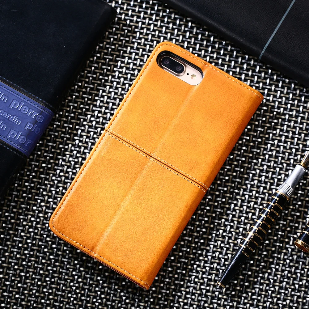 Простой кожаный чехол с откидной крышкой для Xiaomi Redmi 4 4X Note5 6 7 Pro кошелек