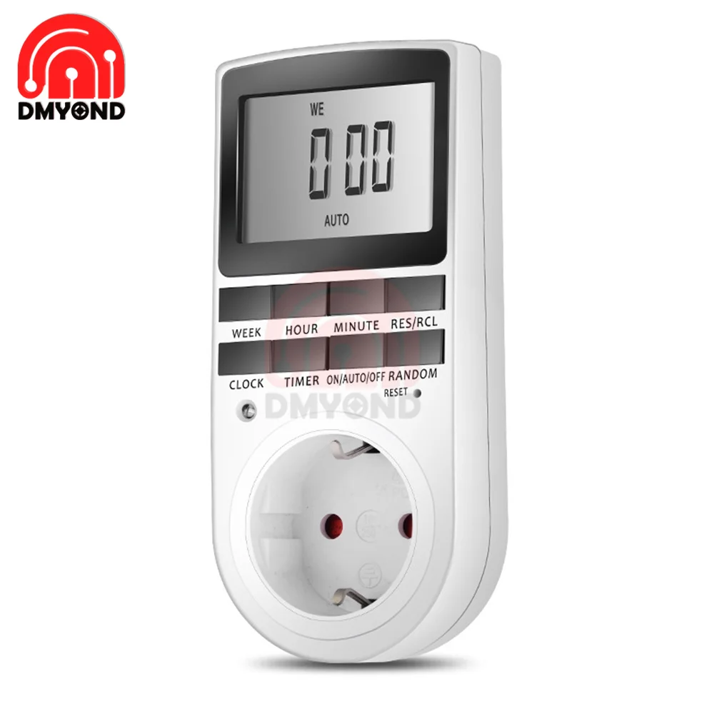 Розетка с таймером большой экран программируемый планшетофон переключатель ЕС