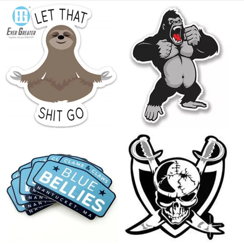 Пользовательская высечка круглая наклейка на скейтборд лыжные высекальные