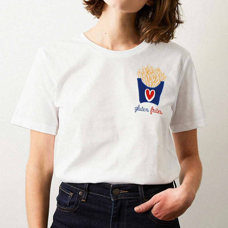 

Элегантная женская одежда в стиле ретро, летние хлопковые футболки с круглым вырезом и коротким рукавом