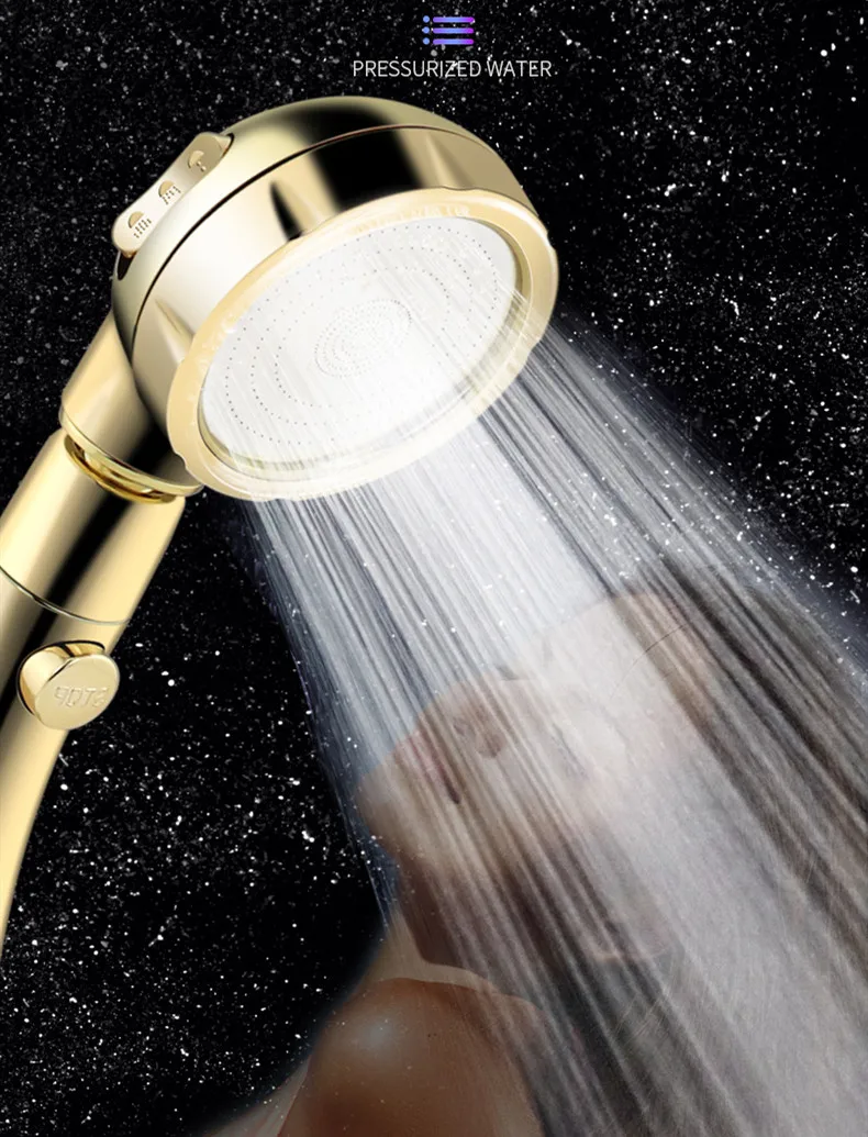 

Handheld Shower Head High Pressure Rainfall Shower Head 3 Spary Setting Water Saving Adjustable Luxury Spa Bathroom accessories