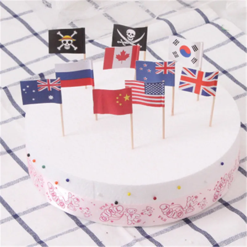 10 шт. Флаг маленький флаг торт ко дню рождения вставки День карты ювелирные