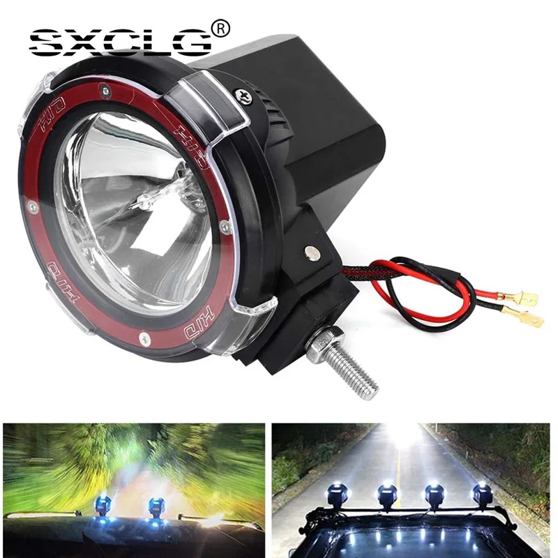 

SXCLG 12 В 24 В 55 Вт HID рабочий светильник 4-дюймовый HID передний фонарь для рыбалки Приключения Лампа 6000K холодный белый свет для поиска