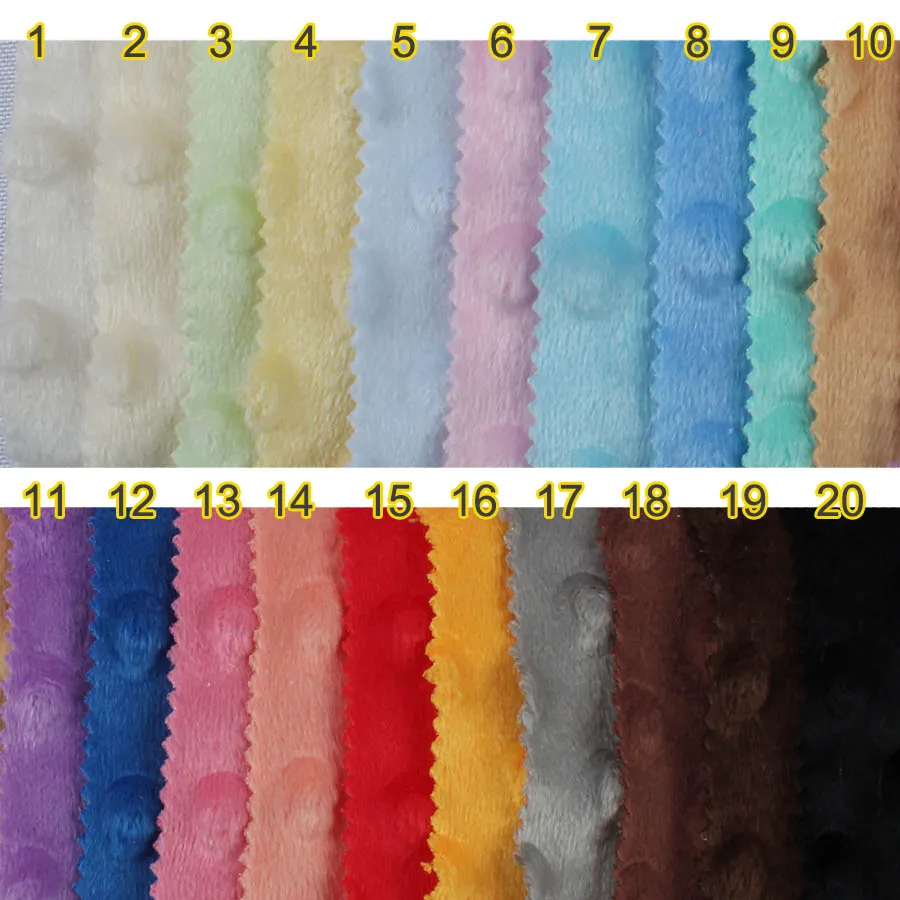 1 ярд рельефные точки ткань Ультрамягкая флис постельные принадлежности Одеяло