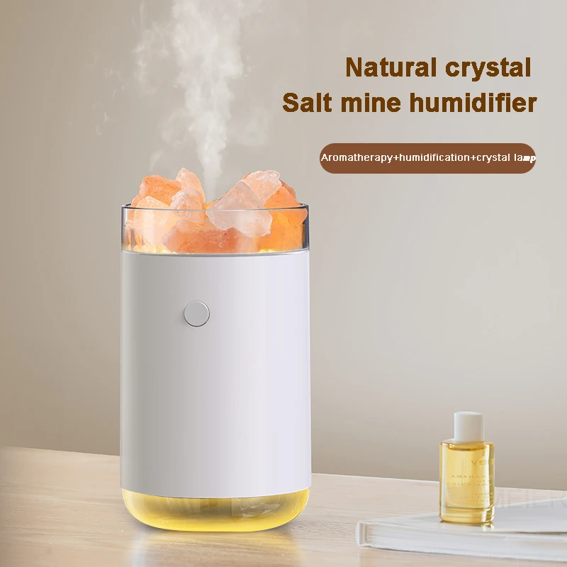 

260mL Aromatherapy Humidifier USB Ultrasonic Salt Lamp Aroma Essential Oil Diffuser Air Humidificador with Atmosphere Lamp Home