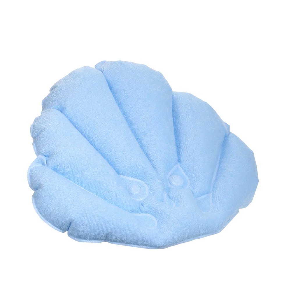 Новая Домашняя надувная спа подушка для ванной на присоске в форме раковины