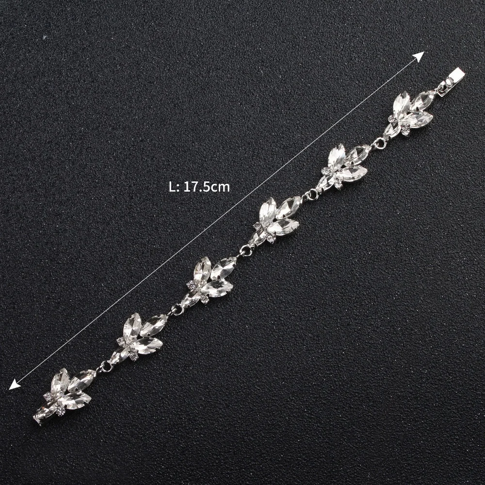 HAPPTYL 1 шт Свадебные ювелирные изделия имитация стразы браслет