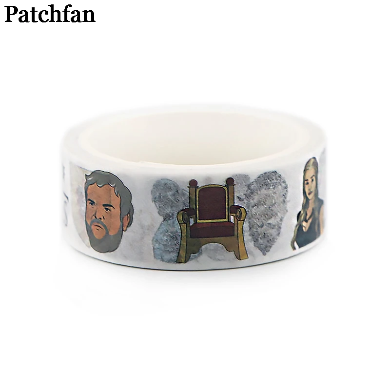 Patchfan Игра престолов 90s Забавный DIY Скрапбукинг детская Бумага васи маскирующая Лента Печатный шаблон стикер Пастер A2345