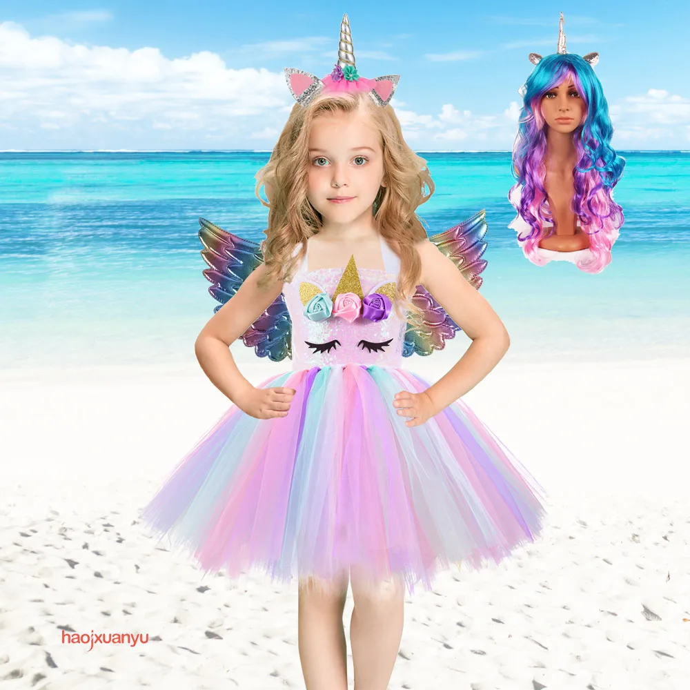 Детский костюм пони с блестками на возраст от 2 до 10 лет | Тематическая одежда и