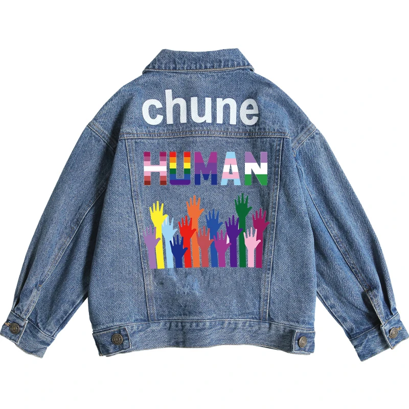 Виниловые ЛГБТ полосатые теплопередающие нашивки на одежду с идентичной любовью